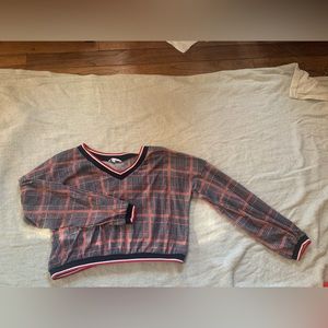 Women’s crop throwback sweater